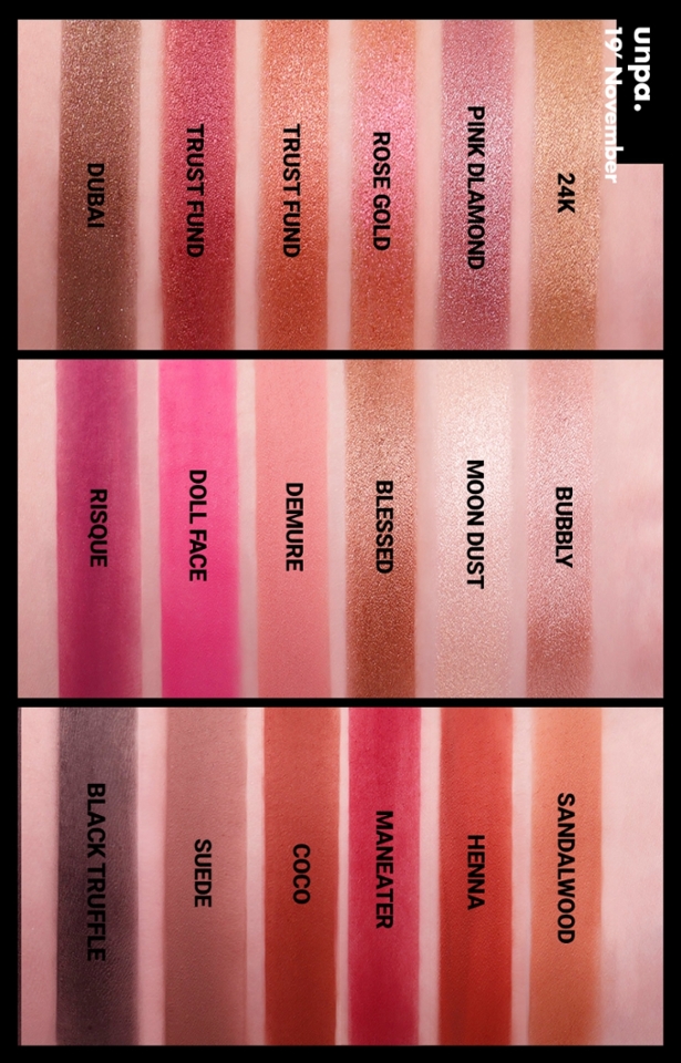 요 팔레트는 붉붉 핑크 핑크 한 컬러들로
구성되어 있어요

첫 번째 줄의 글리터 섀도우가 포인트 O.<
확실히 한 번만 발라도 엄청난 발색이
눈에 띄더라구용

아~ 이래서 후다뷰티~ 후다뷰티 하는구나~
알게 됐답니다…★

(아니, 사랑에 빠져벌임.)