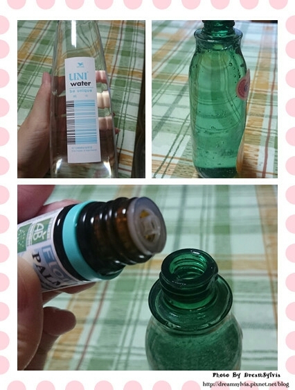 接著加入礦泉水至8~9分滿
記得別加太多歐
這樣才有空間可以搖一搖混合
最後加入妳喜愛的精油

我這次是加入約10滴的精油量
但下次一樣會減量試試
我原本是加4滴
但是搖一搖後感覺沒什麼味道
所以就又再加了幾滴
建議分次加入並搖一搖
噴出來聞聞這味道自己接不接受 😊