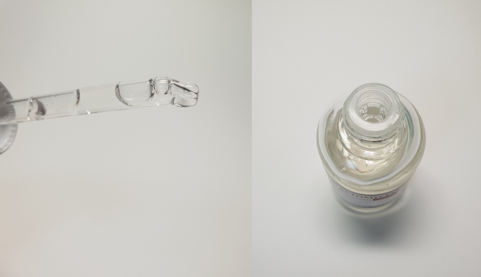 스포이드가 약간 휘어있어서 처음에 뭐가 했는데 피부에 제품을 떨어트릴때 편하게 사용할 수 있게 되어있는것 같았어요 이런 섬세한면까지 신경 쓴게 너무 좋았어요 ㅎㅎ