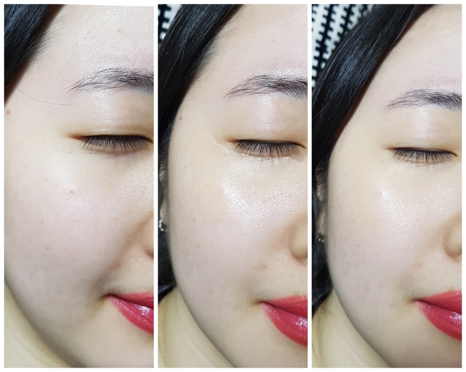 제 피부에 뾰루지 자국과 다크서클을 가려보았어요!!

스펀지 쓰지 않고 붓으로만 블랜딩했어요!

컨실러 사용하고 쿠션이나 파데는 안한 상태에요!
그래서 조금 어두워 보이지만
원래 컨실러는 본인 피부 톤보다 어두운것을
써야한다고 하잖아요!!

너무 심히 어둡지는 않아서
넘넘 만족했습니당ㅎㅎㅎㅎ

저는 인터뷰나 결혼식 같이
얼굴에 결점 없어 보이고 싶을때
이 제품 사용합니다!!!
양도 많아서 한 2년은 꾸준히 쓸것 같아욯ㅎㅎㅎ

한스킨 컨실러 최곱니다!!!!