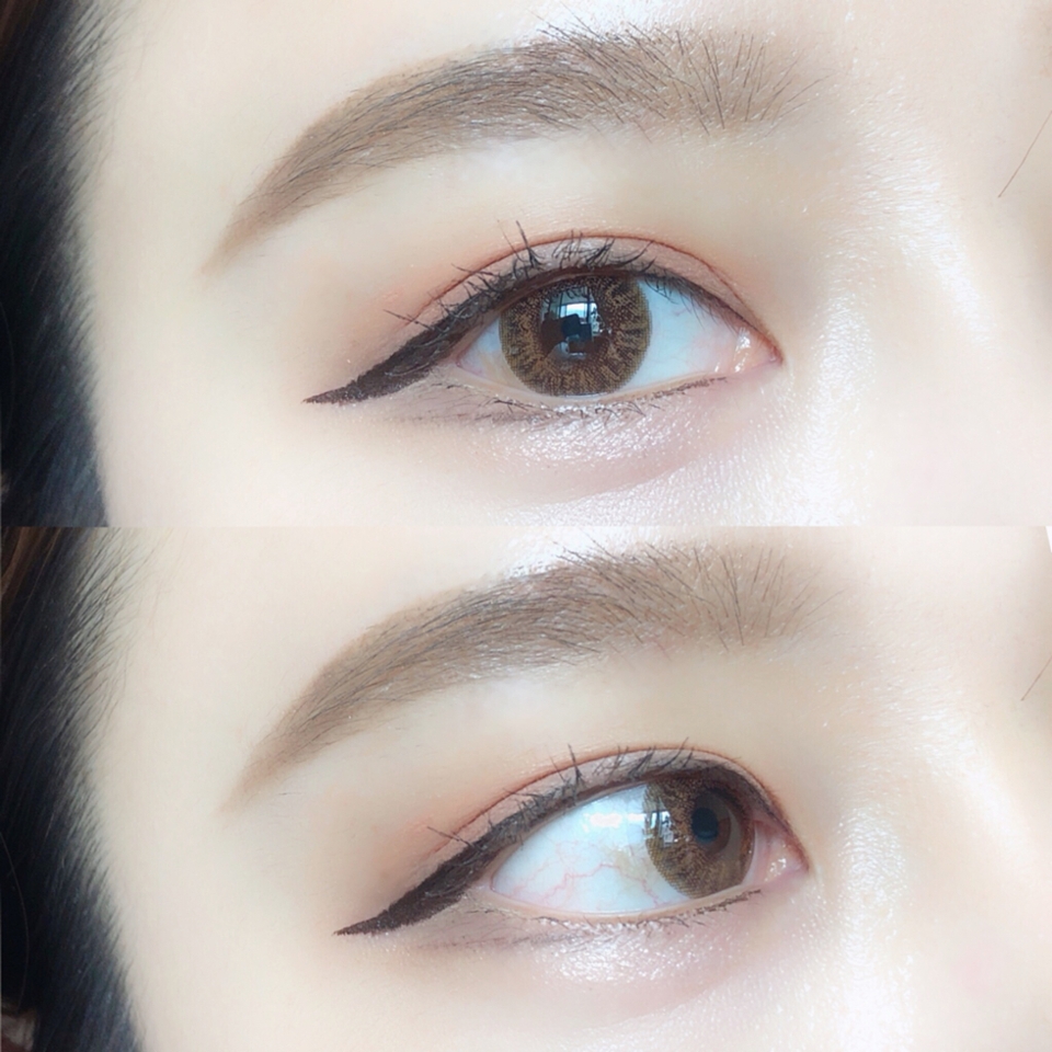 
두가지 컬러로 아이메이크업을 해보았는데요,
#06 쉬폰드림 컬러를 2번~3번 정도 슥슥 그어주고 손으로 퍼트려주었구요,
#09 무드드림 컬러는 애교살에 한번만 슥발라서 자연스럽게 손으로 살살 펴주었어요!

부드럽고 크리즈 현상도 없구 진짜 좋아요ㅠㅠㅠ 

부드러워서 잘 펴발라 지고 지속력도 좋은 편이에요!
단점이 있다면 약간 뭉침이 있다는 건데요, 펄제품 보다는 무펄제품이 좀 더 뭉치는 것갘아요! 그 외에 가성비 굉장히 만족 스러워요ㅎㅎ 아침에 이거 두개만 슥슥 바르고 아이라인 그려주면 아이메이크업 끝👍👍

픽스되기 전에 빨리 블랜딩해주셔야해용!

이글립스 슬림 아이라이너 제품도 되게 좋더라구요! 
보통 슬림이라고 하면 2mm가 많은데 1.5mm짜리도 있고 부드럽게 잘발리는 편이에요! 컬러는 다양하지 않지만 가성비 좋아서 쓰기 좋아요! 다음에 리뷰하겠습니당ㅎㅎ 

