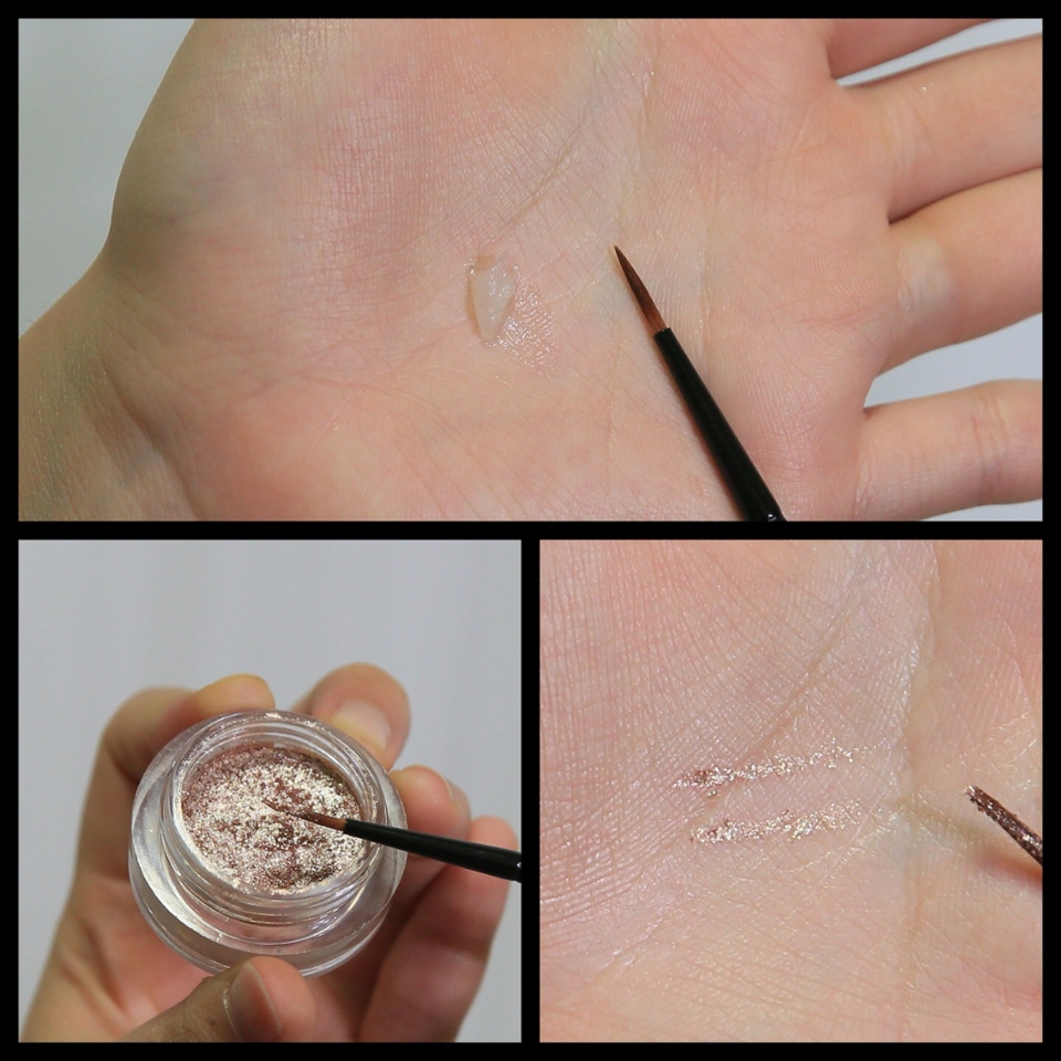 화홍 붓에 바세린을 먹이고 섀도우를 발라주면 리퀴드 섀도우처럼 사용할 수 있어요🤩✨👍🏻