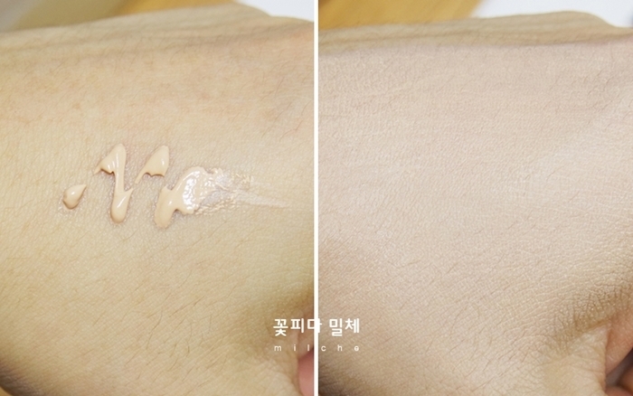 처음에는 스킨톤에 가까웠는데 다 바르고 나면
약간의 핑크베이스가 보이는거라 아쉽긴 하더라고요ㅠㅠ

참고로 붉은 피부는 핑크 베이스는 노노~~~
붉은 얼굴에 핑크색상 바르면 얼굴이 더 빨개보이거든요ㅠㅠ