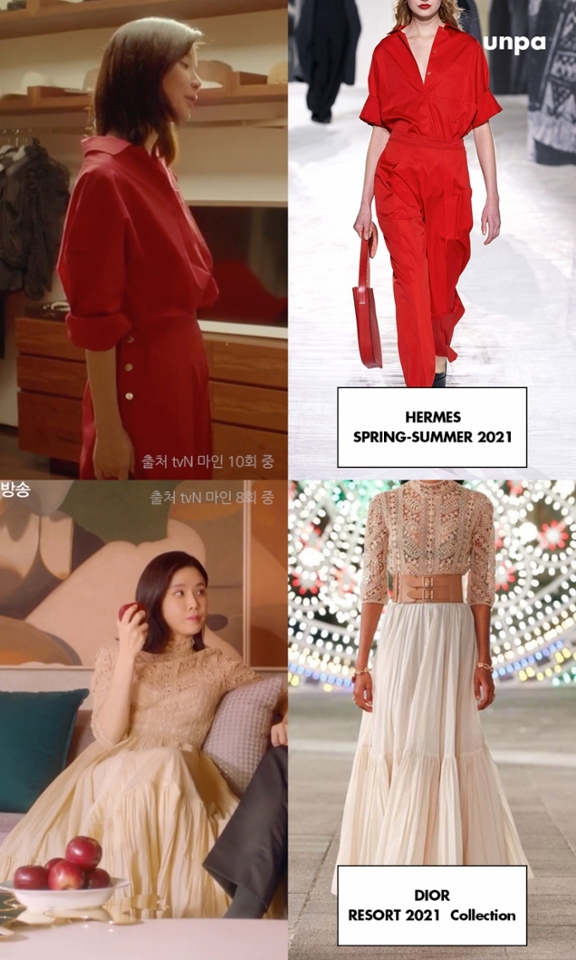 효원가 둘째 며느리
서희수 역을 맡은 이보영 패션은
평소 페미닌한 스타일을 좋아하는
시청자들의 눈을 사로잡기 충분했어 :)

주로 원색의 화려한 색감과
다양한 패턴 디자인
그리고 이보영 배우님의
청순한 비주얼이 만나
부드러운 이미지를 놓치지 않았더라구

매회 고급스러운 옷들
어디 건지 궁금했는데
역시 상위 1% 재벌가 며느리다운
럭셔리의 끝판왕!