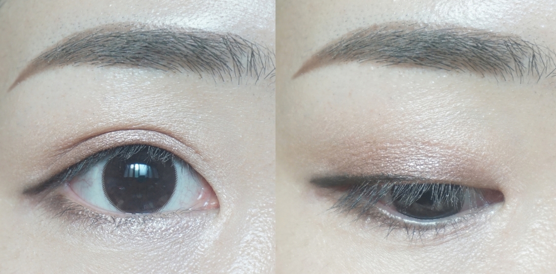 STEP 6. 눈 중간부터 아이라인을 그려줍니다.