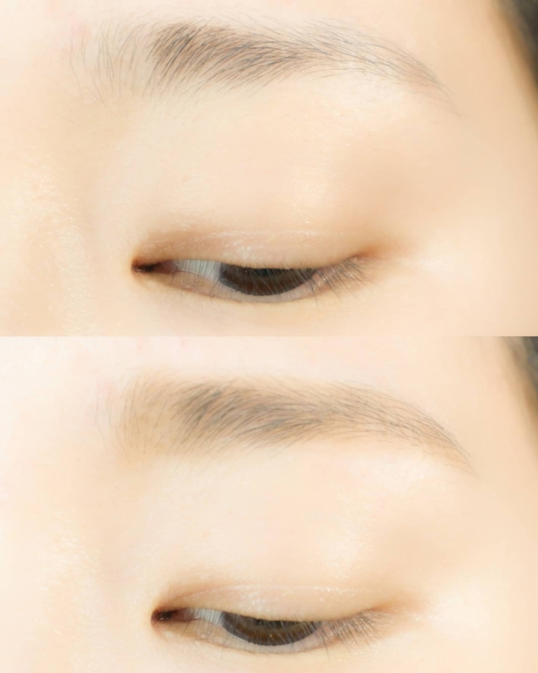 눈썹도 채워주면 브로우 제품인것마냥
자연스럽게 표현이 가능해요 !
​
눈썹사이사이를 채워주듯이 
눈브러쉬로 슥슥 해주면 완성 
​
컬러자체가 진한컬러가 아니기때문에
내추럴하게 표현된다는 특징이있지만
자연스러운 메이크업에는 무난하게
사용가능했어요 

