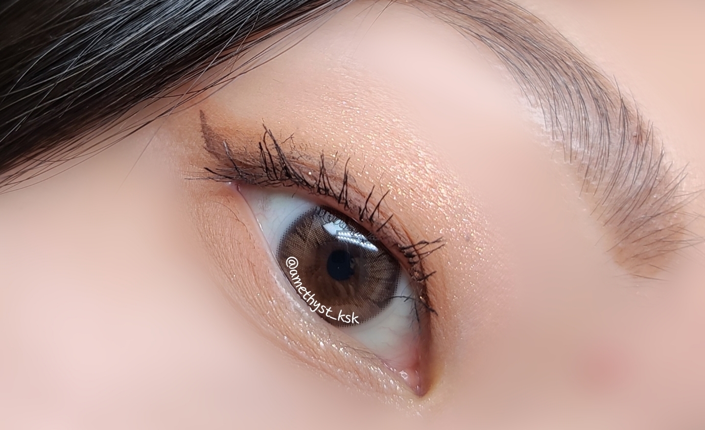 렌즈아이(LENS EYE) 허니 브라운 파워리뷰 by 글리터처돌이 - 언니의파우치