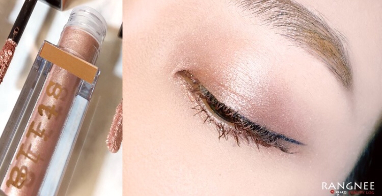 생각보다 정~말 안 부담스럽고 은은해요!
이건 베이스컬러 색감이 누디누디하고 피부색과
잘 어울려서 그런 것 같기도 하더라구요 ㅎㅎㅎ

밀착력이 핵좋아버려서 피부에 섀도우가 스며드는줄...
크리즈현상도 없고 지속력도 정말 좋아요! 지속력은 메탈글리터보다 더 좋았던 것 같아요 ㅎㅎㅎ 메탈은 펄 입자가 커다래서...그런걸까요?!?