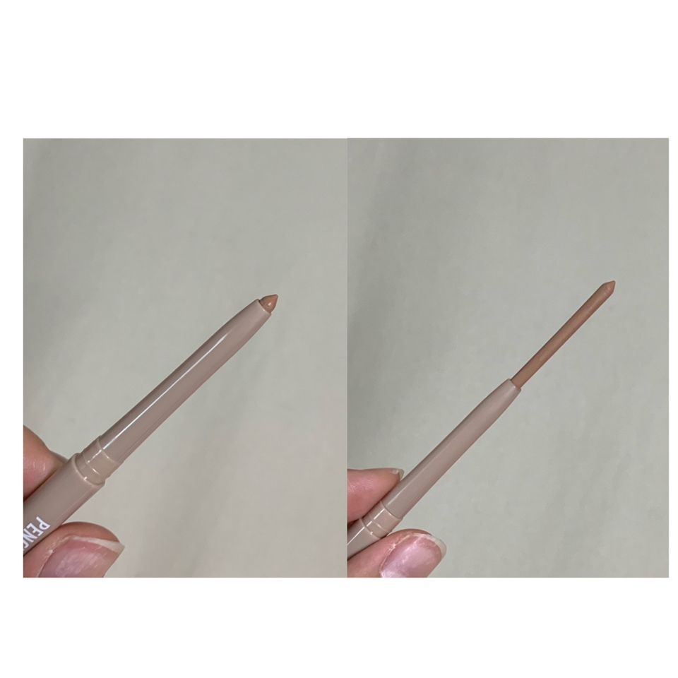 뚜껑을 바로 열어보시면 저렇게 뾰족하게 나와있어요!

길이와 양은 저 정도에요:)
오래오래 쓸수있겠더라구요ʚᙏ̤̫͚ɞ

