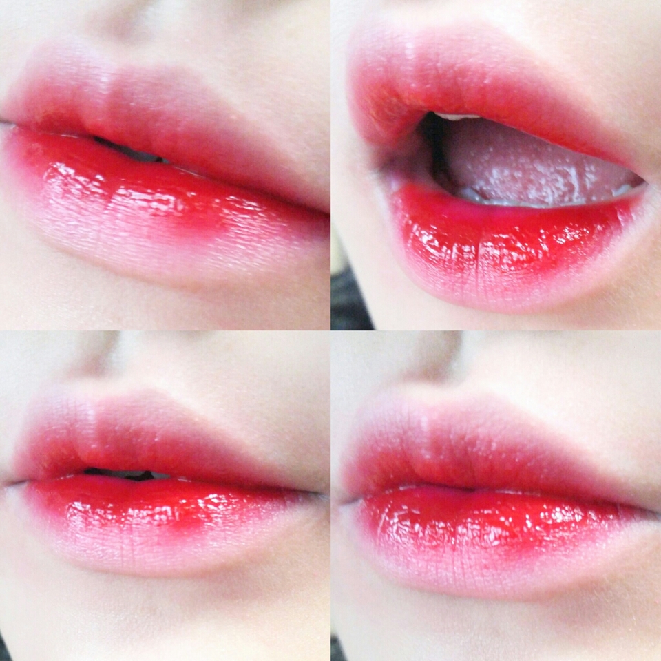 이건 댄싱레드 + 글래머레드 조합이에요 😍😍
제가 요즘 이렇게 바르고 다녀요! 데일리로 ㅎㅎ
댄싱레드를 넓게 바르고 안 쪽에 글래머 발라주먼 짱예...💚 쿠션으로 입가 톡톡 쳐주면 더 예뻐요🙌 각질부각은 조금 있는 편인데 색상이 예쁘잖아요...