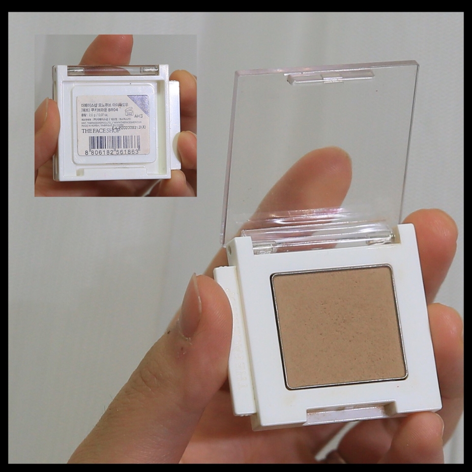 먼저 더페이스샵의 쿠키브라운을 베이스 섀도우로 사용해줄 건데요 !✨