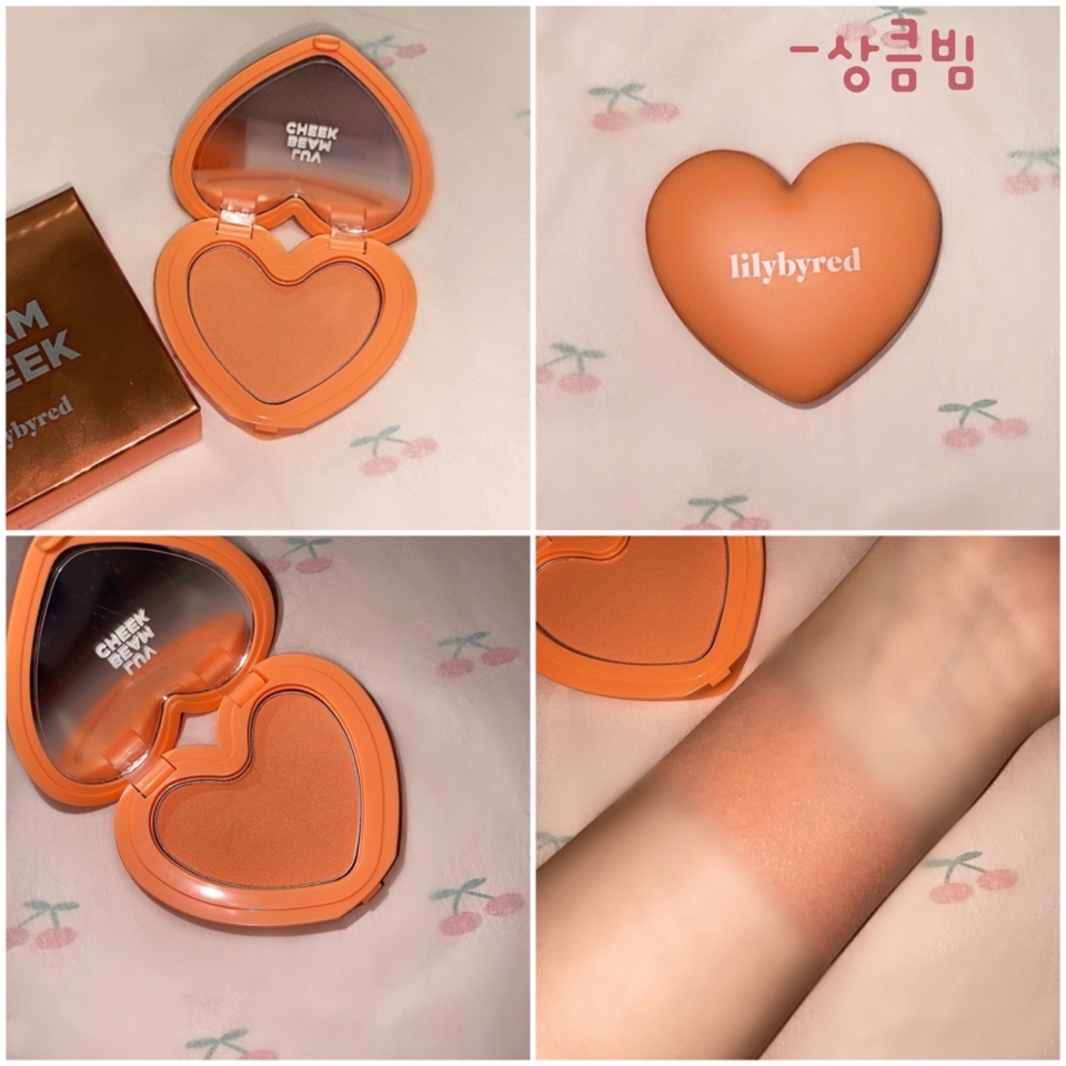 ❀릴리바이레드 러브빔 치크 #상큼빔 ❀
-은은하게 올라오는 미세한 입자의 펄이 섞인 블러셔에요!
오렌지 컬러와 핑크 컬러가 섞인 컬러로 상큼한 느낌이 많이 
들고 데일리로 사용하기 좋은 컬러에요