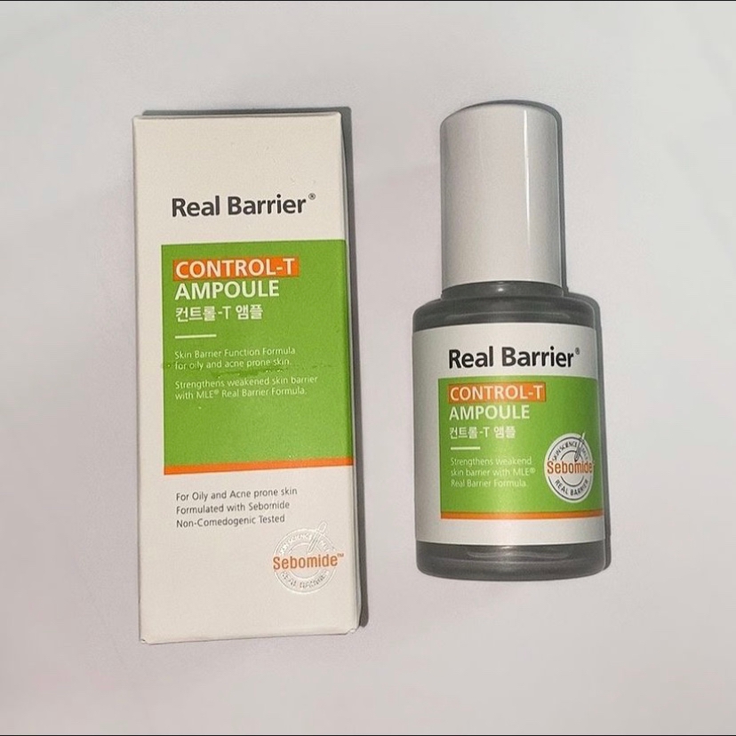 제가 사용한 제품은 #리얼베리어 #컨트롤-t앰플 이에요!
예민한 피부를 순하게 진정시켜주는 저자극 약산성 앰플이라 민감성피부,여드름피부도 사용할 수 있어요 ◡̈ 