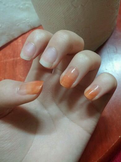 못하긴했지만 그라데이션을한모습입니다