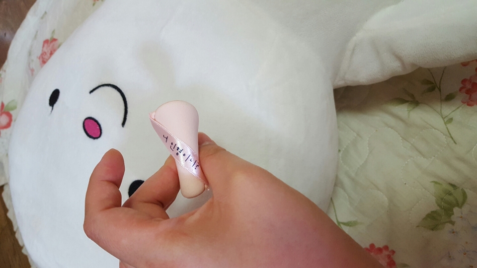 우선 쫀득한걸 찍는다는게.. 실수로 퍼프 앞모양 찍었네욬ㅋㅋ