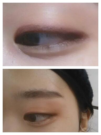 마스카라 사용 전후