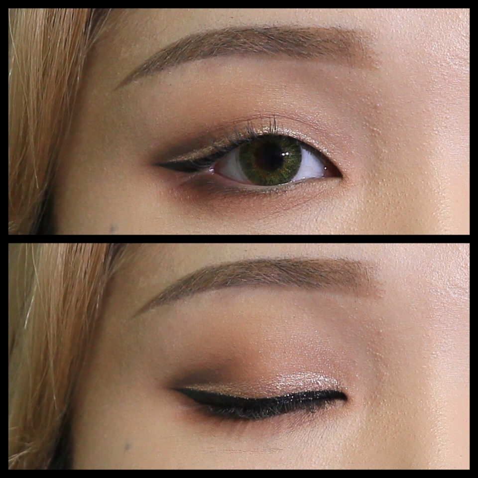 눈을 떴을때 1mm보이는 정도로 발라줄께요✨