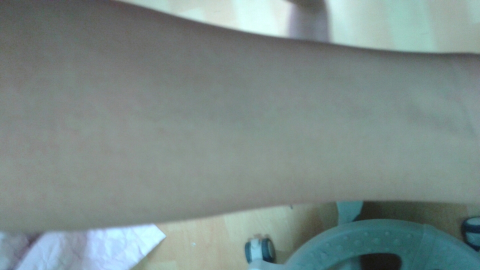 오일위에 파우더를 발랐을때