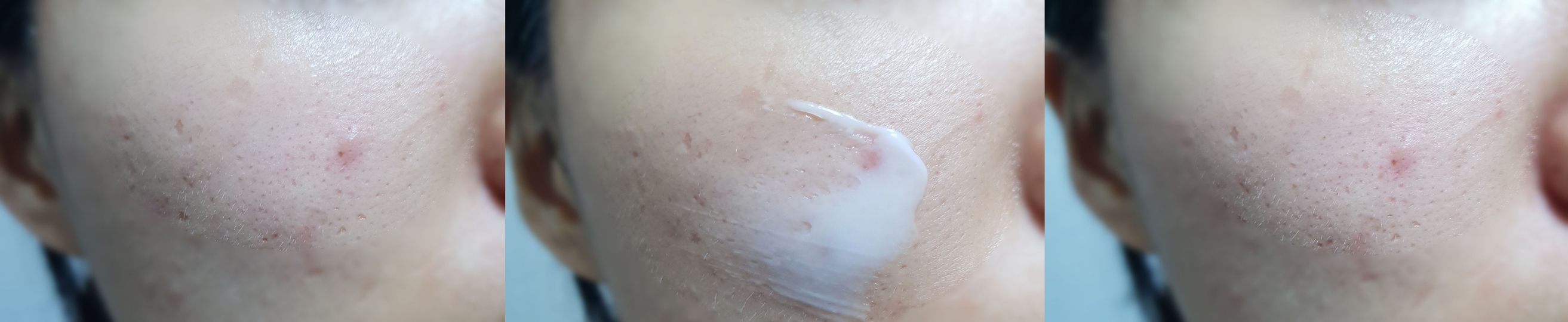 피부에도 사용해본 크림의 총평은 정말 촉.촉.
말그대로 피부에 안정감있게 자리잡는 수분으로 건조하지도 않고, 당기지도 않을뿐더러
가볍기까지한 크림이였어요.