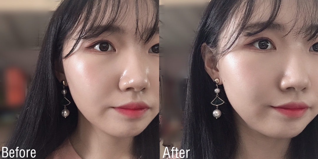 셀카가 더 잘 보이는 것 같아요!
(광대와 미간, 콧볼사이의 중앙..?의 광은 하이라이터가 빛나는거에요!)


코 보이시나요...? 번지르르하죠? 근데 저게 저렇게나 싹 잡혔어요! 코 밑도 유분기가 잘 잡히더라구요ㅎ


보통 이렇게 유분기가 올라온피부에 파우더를 바르면 유분과 가루가 뭉쳐서 더 더러워지기 마련인데 인거 그렇지도 않고 오히려 화장 새로한듯 모공도 잘채워주더라구요💕




저는 지성인데도 촉촉한 화장을 좋아해서 고민이 나중에 유분이 나면 너무 개기름처럼 보일텐데 어쩌지? 하는 고민이 있는데, 요제품은 촉촉한 피부표현위에 발라도 그 예쁜 광은 죽이지않고, 유분은 잘 잡아주는 선에서 되더라구요💕



진짜 꿀템이라 강추드려요👍👍👍