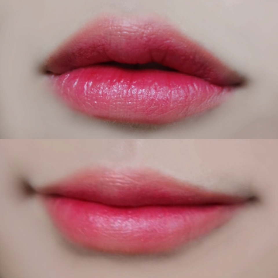 짜잔 핑크레드컬러와 그라데이션한거에요!
오묘하게 이뿌죠
베이스는 앤틱박스로 깔아줬어요^^
제가 요즘 하는 립의 90프로 이상은 베이스로 깔아주는 앤틱박스/엔젤칙스였어요!! 강츄츄

