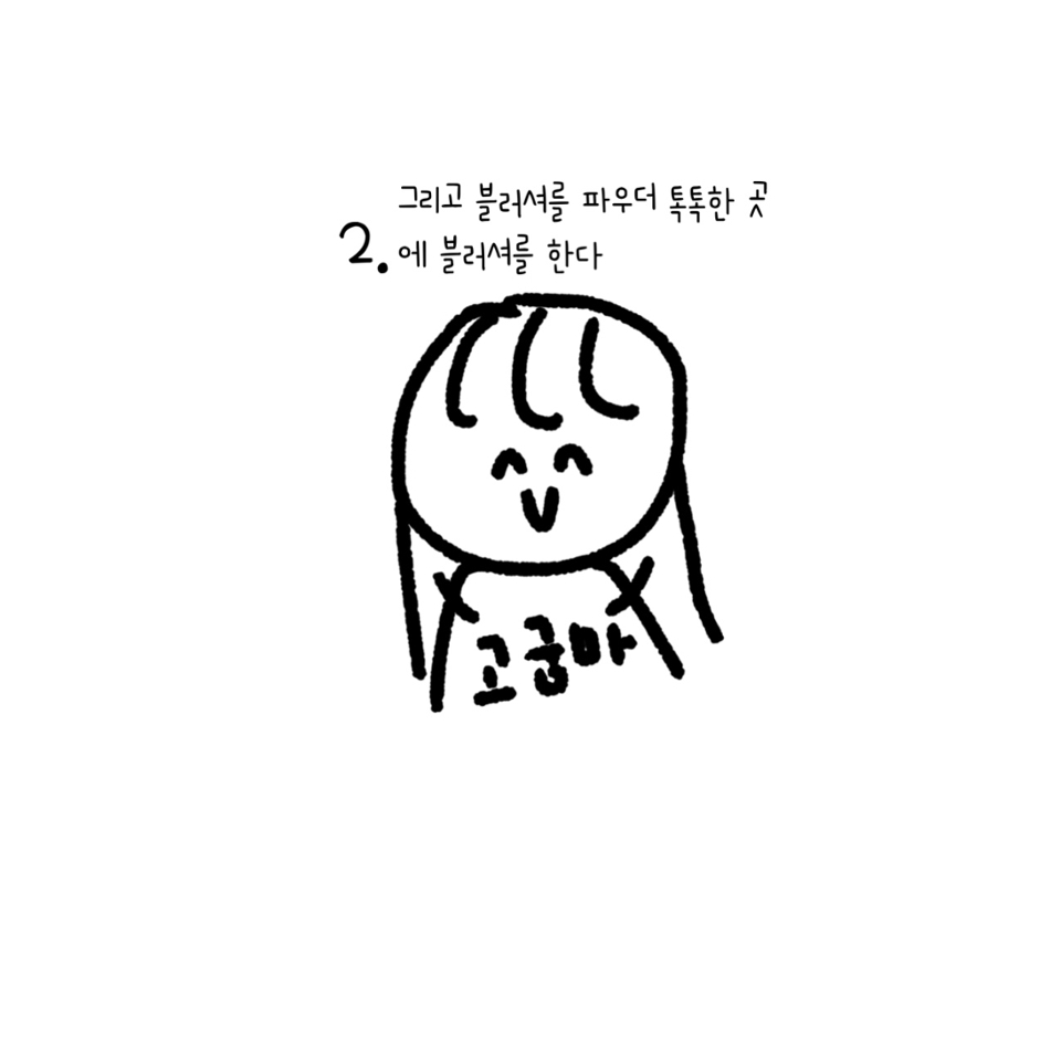 2. 블러셔 촥착