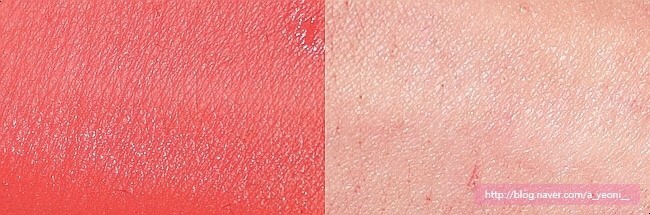 착색은 살짝 있는 편이에요!