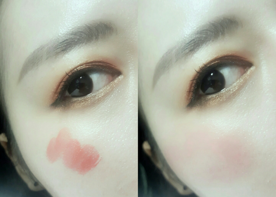 블러셔는 아까 사용했던 더샘 제품으로 대체했어요 
