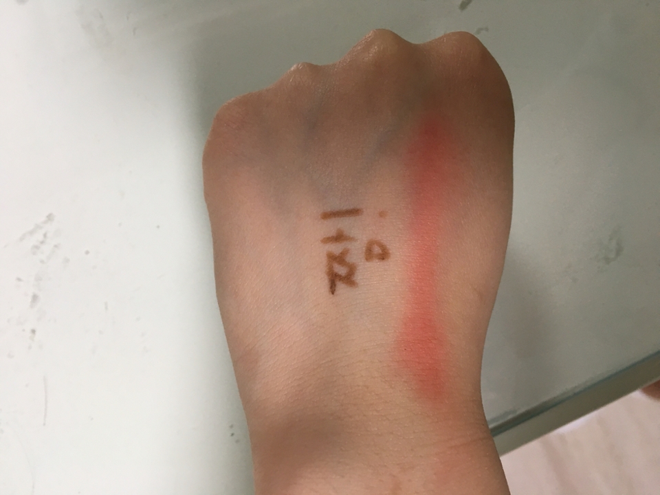 손등 테스트도요!!!