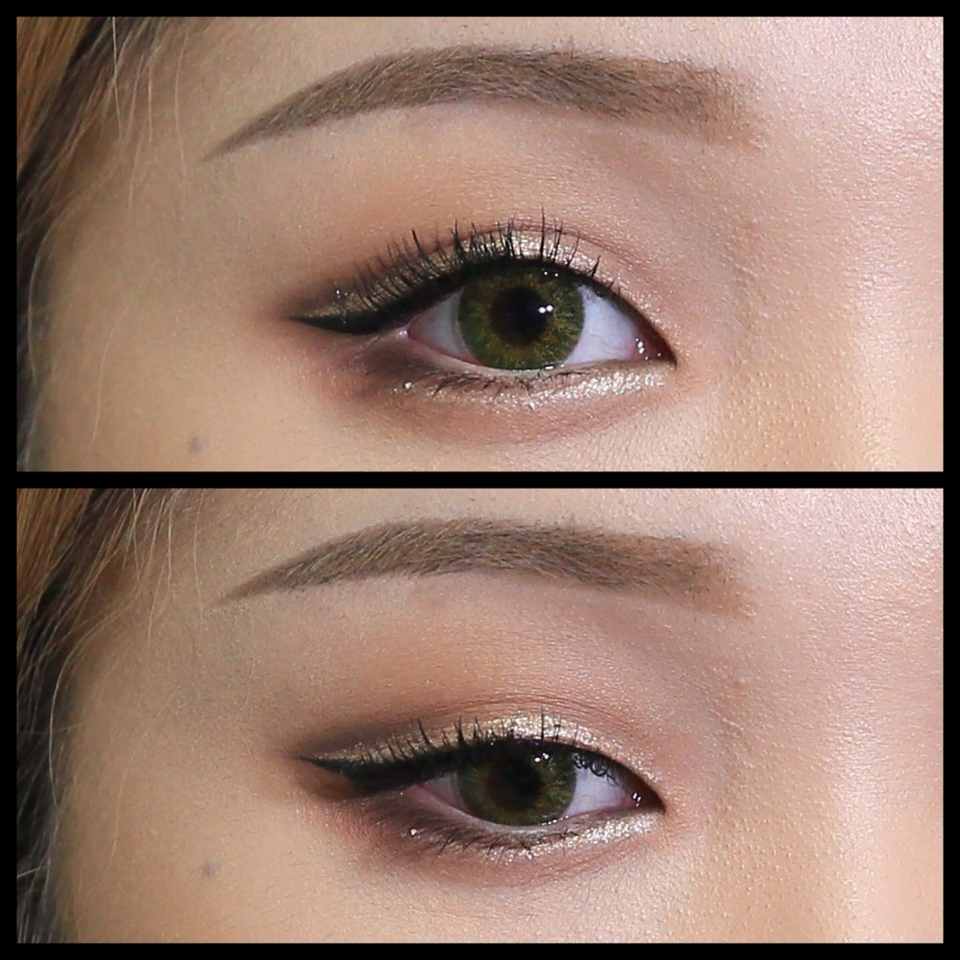 앞서 바른 코코넛베이를 애굣살에도 얇고 길게 발라줄께요 (눈이 도 길고 시원해보인답니다🤗)