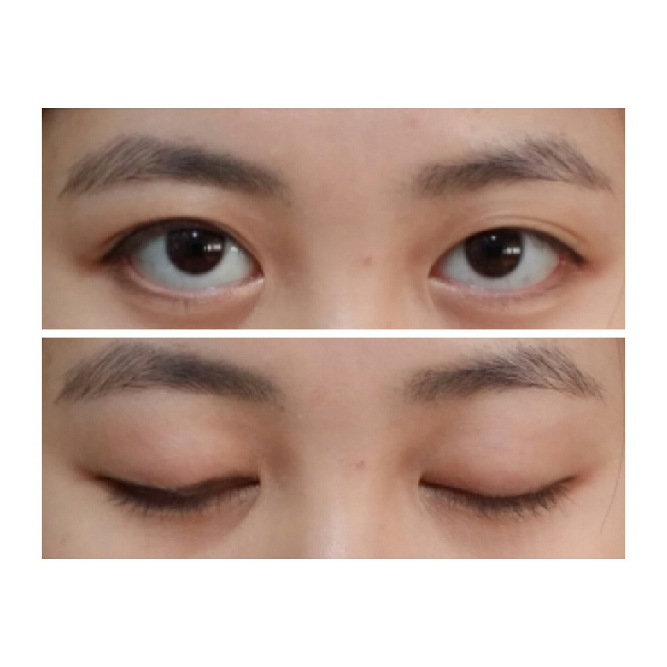 아이라인은 검은색으로,
꼬리는 빼지 않고 뭉툭하게 마무리해주세요
나중에 다시 고쳐줄거에요