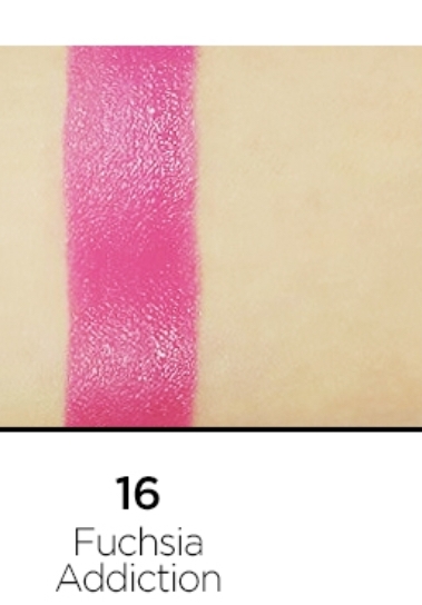 조금 더 밝고 정확한 색상을 보여드리고 싶어서
올리브영 사이트에서 푸치아 어딕션 
발색샷을 가지고 왔습니당
(문제시 삭제하도록 하겠습니당)