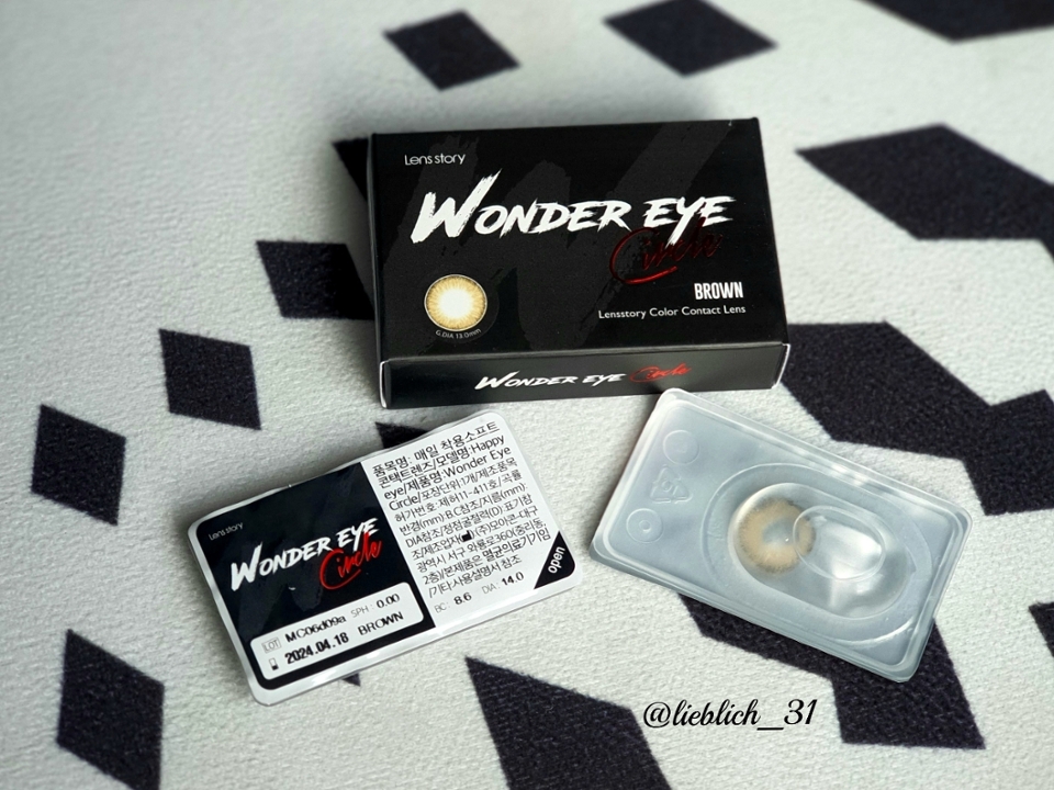 렌즈베리 (LensVery) 원더아이 [브라운] 파워리뷰 by 플리히 언니의파우치