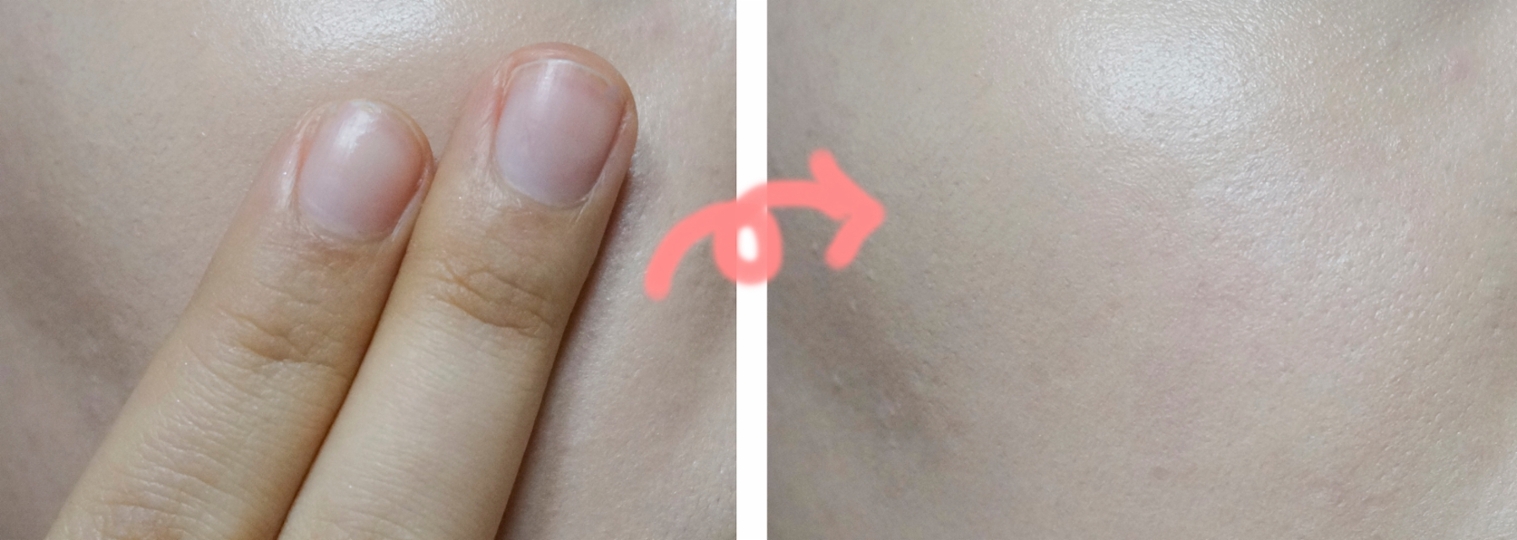 그리고 제일 마음에 들었던 밀.착.력
제가 비염이 심해서 코주변을 자주 만지는 편인데요.
아이오페 쿠션은 바르고 코를 만지면 다 없어져서 다시 발라야했는데
이건 손으로 만져도 거의 묻어나지 않는 뛰어난 밀착력을 가지고 있어요!!