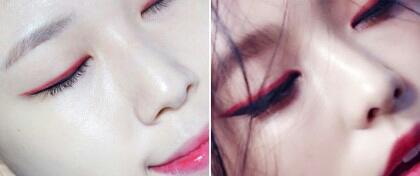 먼저 완성샷부터ㅋㅋ
맥 레드레드레드 컬렉션 씨스타 보라 화보 메이크업이에요!
쫌 비...비슷한가요?ㅋㅋ(얼굴은 많이 다르다고함...)
보라는 라인을 더 두껍게 그렸는데 데일리로 하기에는 조금 과해보일 수 있어서 저는 얇게 그려주었어요.