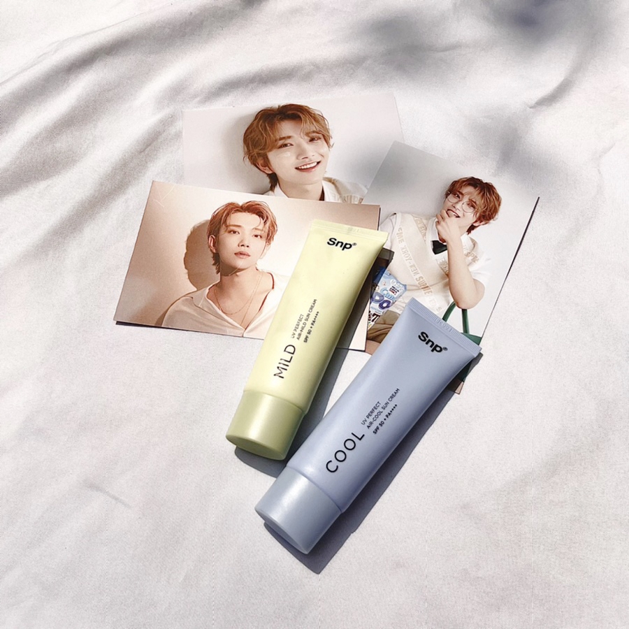 SNP UV 퍼펙트 에어마일드 선크림(무기자차)
SNP UV 퍼펙트 에어쿨 선크림(유기자차)

1+1으로 각각 2개씩 총 4개 구매했어요
두달 가까이 사용한 후기입니당 🥰
