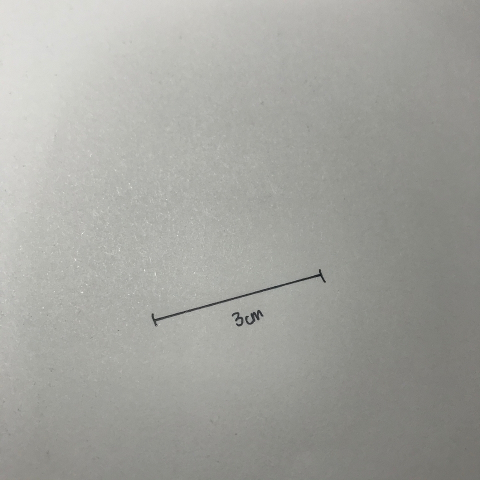 눈 길이를 재고 나서 잰 길이만큼 종이에다 그려줍니다!!