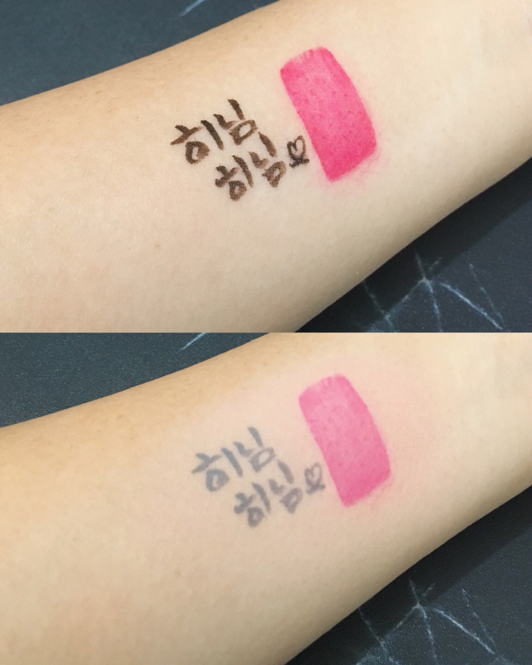 커버력 테스트를 진행해보았어요!


피부 결점보다 진한 케이트붓펜아이라이너와 페리페라 페리스잉크 틴트를 착색시킨 후 쿠션으로 가볍게 커버해주었어요!