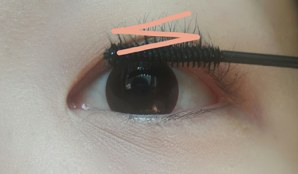 이제 마스카라를 해볼건데요
마스카라는 솔이 얇은게 안뭉치고 자연스럽게 잘 발려요~ 뿌리부터 위로 올라가면서 지그재그로 발라주세요!! 저는 이니스프리 롱롱카라를 사용합니당