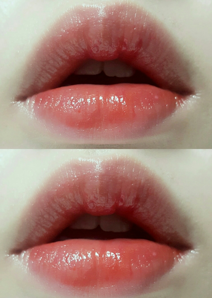 립메이크업에 들어갈게요
오렌지코랄색의 틴트를 입술전체에 발라주세요
(아리따움 컬러래스팅틴트 샤이오렌지)