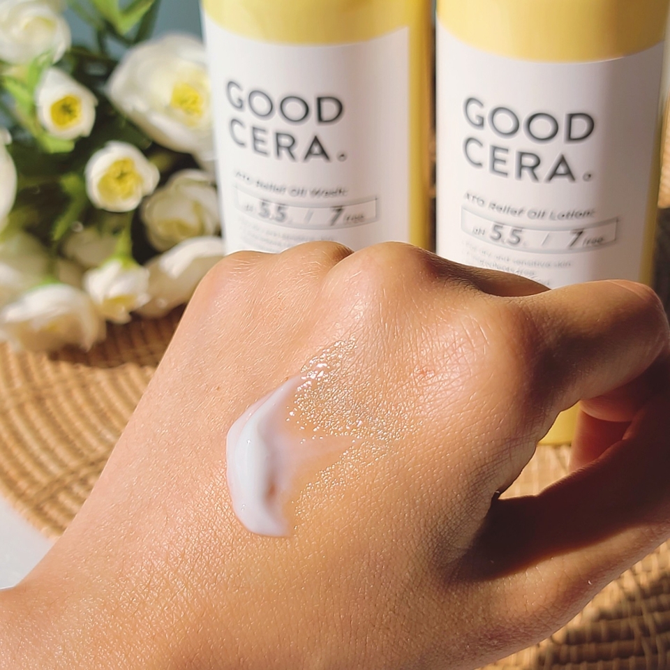 굳세라 아토릴리프 오일 로션은 가렵고 갈라지는 피부에 찐추!

​

7가지 열매 씨앗 발효 오일과 고보습&고항염 효과의 피토 올리고 성분을 함유해, 건조하고 잔상처가 난 피부 회복에 특히 효과적이더라구요

​

요새 몸 가려운건 둘째치고 손등이 정말 지진난거 마냥 빨갛게 터서 따가웠는데 굳세라 아토릴리프 오일 로션 쓰고 많이 나아졌어요🥺