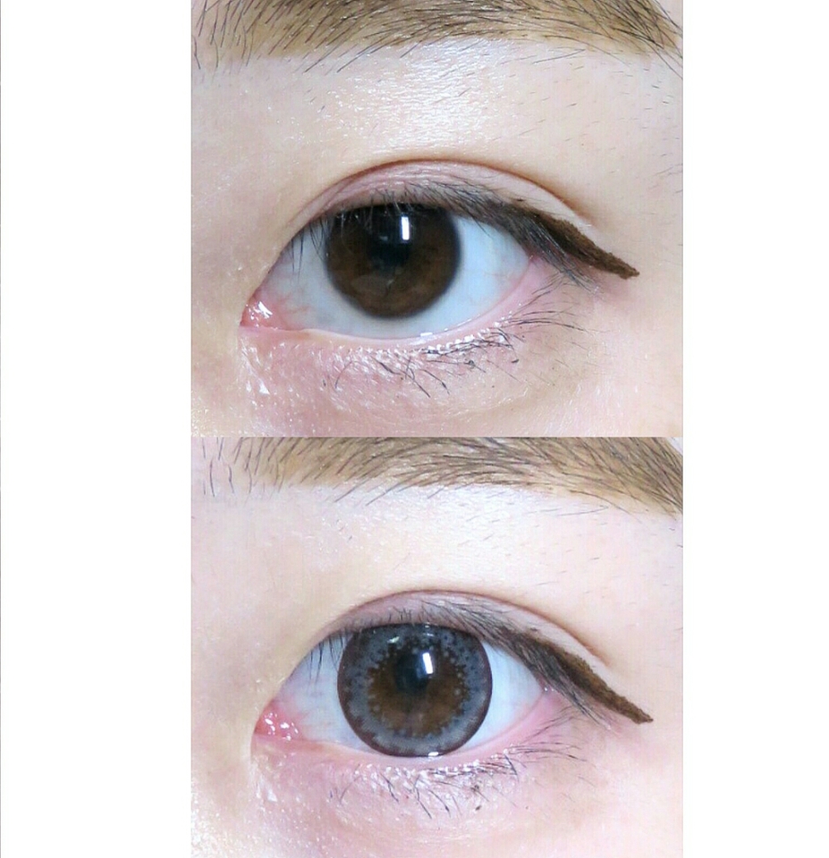렌즈 착용전과 착용후!
근데 그래픽직경이 13.2던데 13.5꼈을때랑 별로 차이가 없었어요...
예전에 13.2꼈을때랑 차이가 너무 나서... 왜이리큰거죠😨
그래도 디자인은 확튀지않고 자연스럽게 눈동자를 또렷하게 만들어주네요
