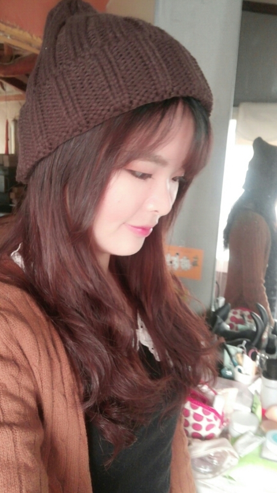갈색모자 갈색머리 갈색눈썹♥ 가을여자 변신입니닷ㅋㅋㅋㅋ