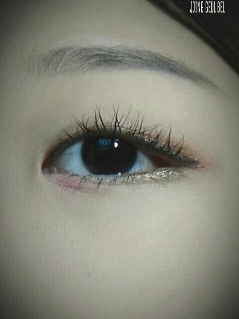 이렇게, 아이메이크업은 끝이에요! 