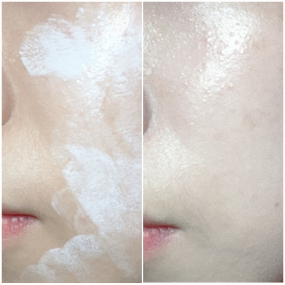 전 노란기가 도는 피부톤이라 거의 주로 라벤더, 퍼플 컬러를 씁니다
이것도 부드럽고 촉촉하게 발리는 제형이긴 하지만, 컬러 베이스는 너무 많이 쓰는거 완전 비추에요!
전 손가락에 약간 묻혀 얼굴에 여러번 찍어놓고 손으로 두드려서 베이스를 고루 발라줬어요 ㅎㅎ