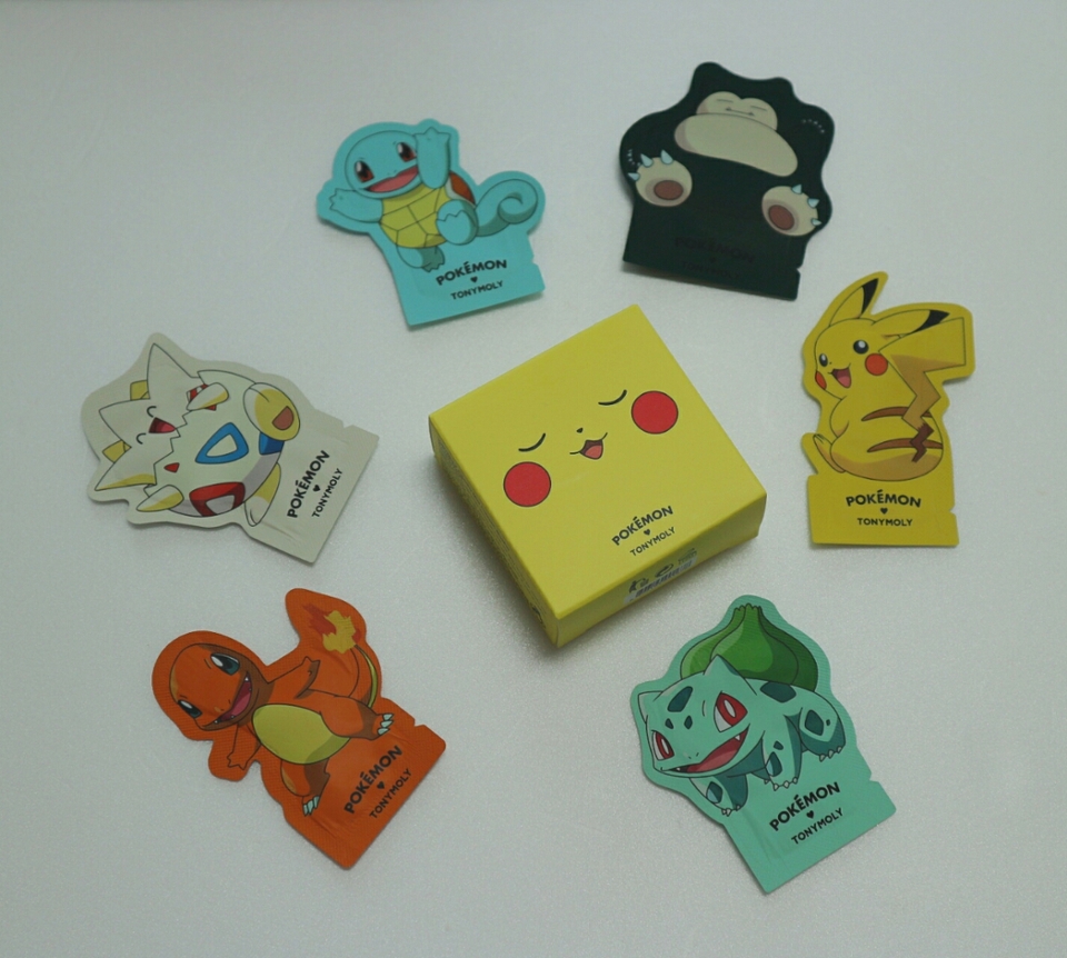 토게피랑 잠만보는 핸드크림 샘플이고,
나머지 포켓몬들은 클렌징 폼 샘플이에요~