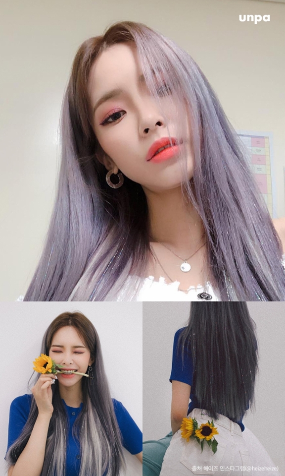 어디에서 봐도 블링블링ᕷ
가수 헤이즈의 글리터 헤어피스는
오묘하고 신기한 분위기를 완성해 주는
좋은 아이템인 것 같아 (ゝ∀･)

요정 같은 무드를 연출하고 싶다면
한 가닥 한 가닥 원하는 부위에
자연스럽게 꽂거나 묶어주면
반짝이는 트윙클 헤어 완성!

개인적으로 헤이즈처럼
정수리 아래부터 모발 끝 위주로
듬성듬성 연출해 주면
부담스럽지 않고 자연스러워 보여 :)