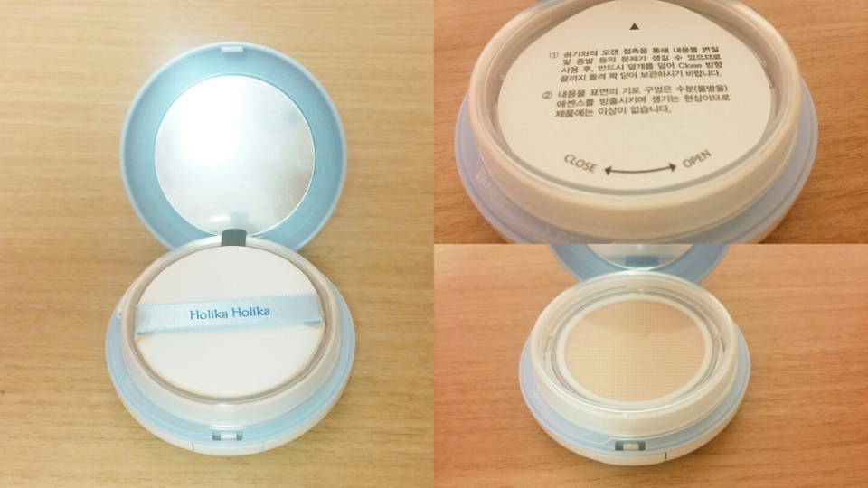 홀리카홀리카 씨씨팩트가 특이한점이 수분이 날아가지 않게 팩트를 연 다음에도 한번 돌려서 열어야해요!
저는 이게 그렇게 불편하다 느끼지도 못했고 좋은거 같더라구요!