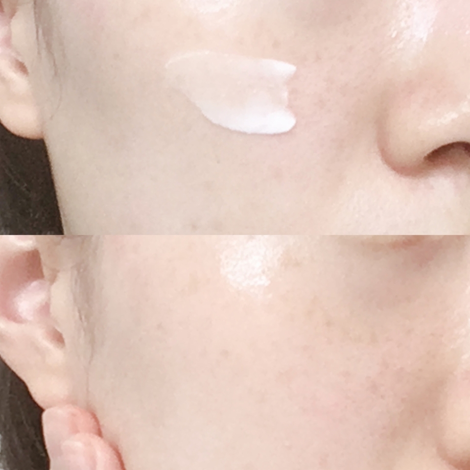  얼굴 전체가 당기고 건조한 것은 아니라서, 양 볼 부분에만 고르게 펴발라주며 사용 중이에요. 리치한 제형같지만, 피부에 부드럽게 멜팅되면서 얇게 발리는 크림이에요!

 소프트한 발림성을 갖췄는데, 끈적임은 없고 워낙 마일드한 사용감을 선사하기 때문에 진정 케어 제품과 함께 사용해주면 피부 상태를 더욱 편안하게 만들어주는 것 같아요 ㅅㅁㅅ
(실제로 피부과에서도 전문 관리 후, 피부 진정 목적으로 바르는 화장품으로 사용되곤 한다네요! )
