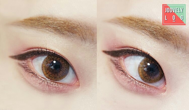 발색이 잘되죠? 이런 렌즈는 메이크업을 해줘야 빛을 발하는 렌즈!! 그래픽 너무 이쁘고 사진빨을 잘받게 해주는 렌즈에요!!!저날 눈 상태가 안좋아서 훌라가 살짝 있지만 가끔 꼈을때 훌라가 거의 없이 동공을 잘 따라왔었구요! 착용감도 편안한 편이였어요~